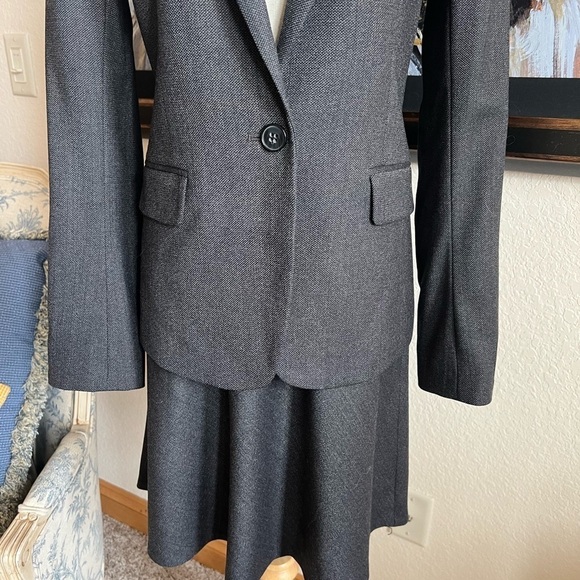 NWOT Theory Wool Blazer Charoal Size 8 - Picture 4 of 10